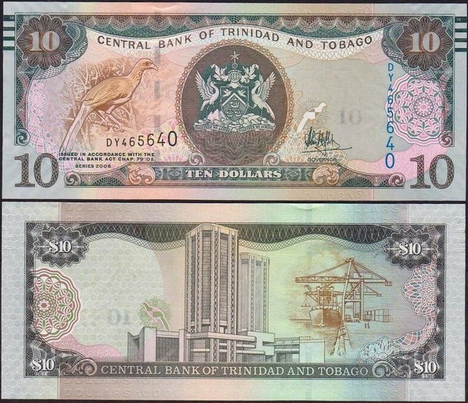 Trinidad and Tobago 10 Dollars 2006/2017 (P-57b) UNC