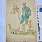 VANHA CDV Valokuva Kansallispuku Pernaja Käsinvärjätty 1860- - pikkukuva 1