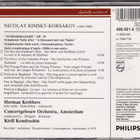 Scheherazade (Rimsky-Korsakov) CD - pikkukuva 2