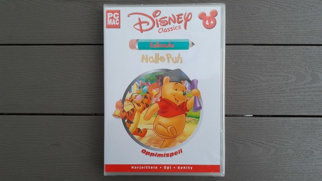 PC/MAC CD: Nalle Puh Esikoulu Oppimispeli (Disney 2000) UUSI