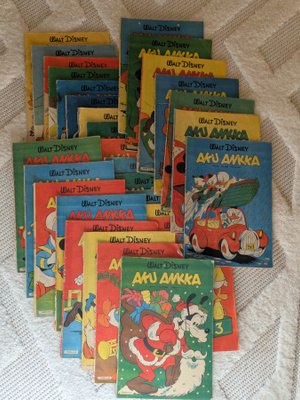 Aku Ankka lehtiä 58 kpl vuosilta 1980-1983