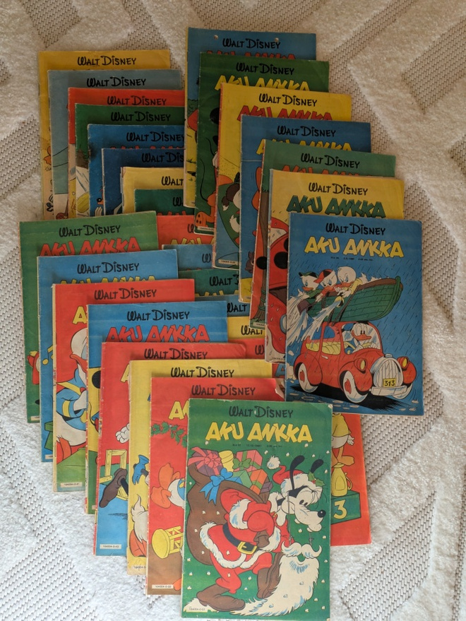 Aku Ankka lehtiä 58 kpl vuosilta 1980-1983