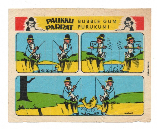 Purkkakääre Paukku Parrat " Onkiminen"