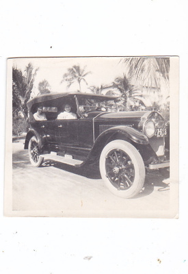 VANHA Valokuva UPEA Auto 1900-l 9 x 9 cm