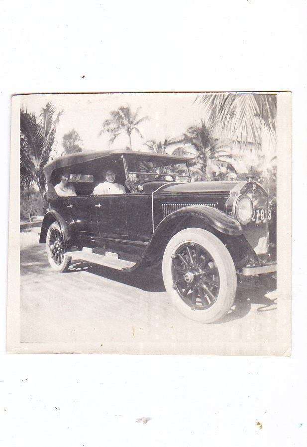 VANHA Valokuva UPEA Auto 1900-l 9 x 9 cm