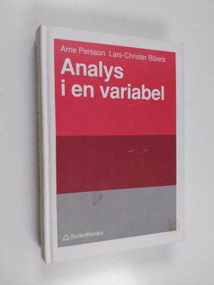 Arne Persson : Analys i en variabel