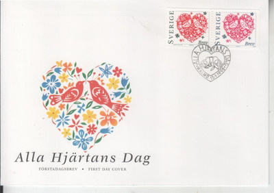 Ruotsi  FDC 1998  Ystävänpäivä.