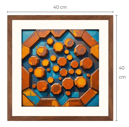 Uusi uniikki abstrakti art print taulu 40 cm x 40 cm