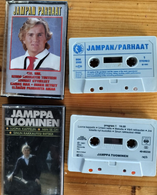 JAMPPA TUOMINEN-2 KPL KASETTEJA-JAMPAN PARHAAT ym