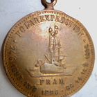 VANHA Mitali Naparetkeilijä Fritjof Nansen Fram Laiva 1896 - pikkukuva 2