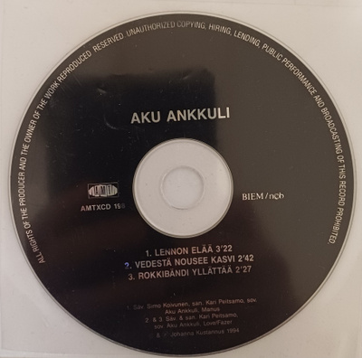 Aku Ankkuli: Lennon Elää CD-Single