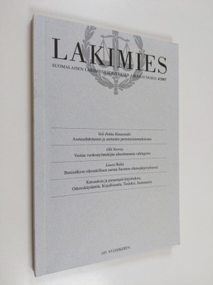 Lakimies 4/2007 : Suomalaisen lakimiesyhdistyksen aikakau...