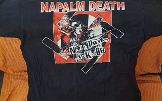 Napalm Death - Nazi punks fuck off, T-paita, XL