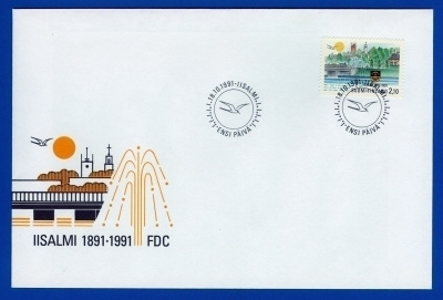 FDC – Iisalmi 100 vuotta 18.10.1991, Lape 1152