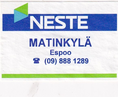 Espoo, Matinkylä NESTE   s8/2