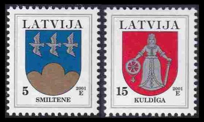 Latvia 541-2A_I ** Käyttösarja Vaakuna -01 (2001)