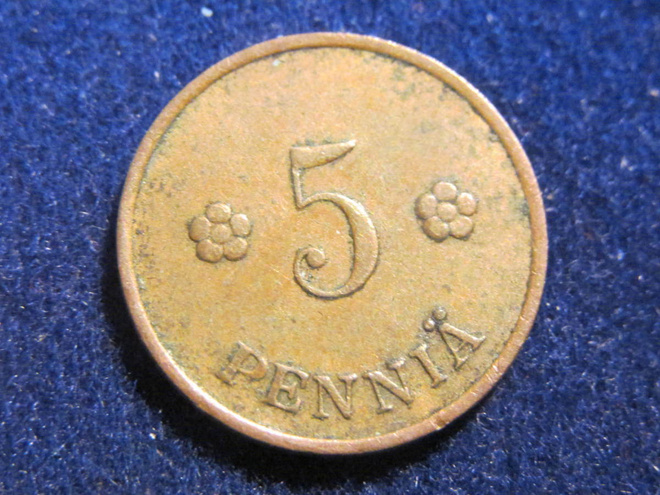 5 penniä 1936
