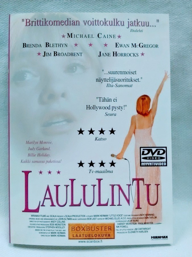 dvd Laululintu - Little Voice