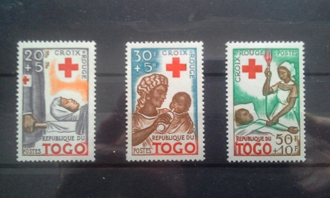 Togo 1959 Punainen Risti postimerkki erä ** (109)