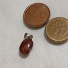 18k Valkokulta Gold plated Jasper kivi riipus - pikkukuva 5