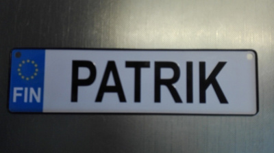 PATRIK - REKISTERIKILPI