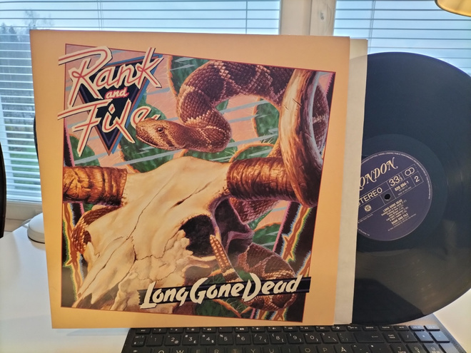 RANK AND FILE, Lone gone dead, LP HOL -84 UPEA KUNTO !!