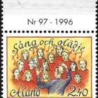Ål 1996 Laulujuhlat 2,40 mk välilöpari numero ** LaPe 115 - pikkukuva 1