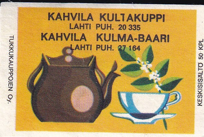 Lahti, Kahvila Kultakuppi -Kulma- Baari,  s108