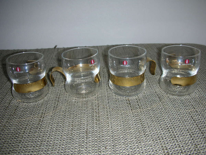 Vennola Iittala juomalasit + asetit 4kpl