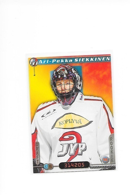 2000-01 CardSet #287 Ari-Pekka Siekkinen JYP MV