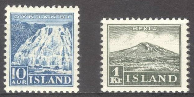 (S1132) ICELAND, 1935 (Icelandic Views. Definitives). MNH**