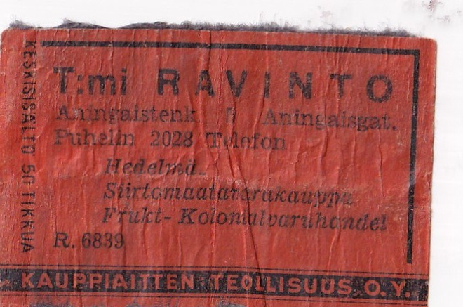 T:mi RAVINTO R. 6839 Aninkaistenk. 5   b514