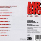 Mr. Big • Lean Into It CD - pikkukuva 2