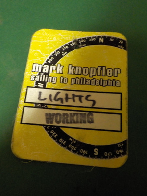 MARK KNOPFLER BACKSTAGEPASSI
