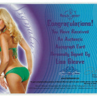 Bench Warmer 2010 Signature Series Autograph Lisa Gleave - pikkukuva 2