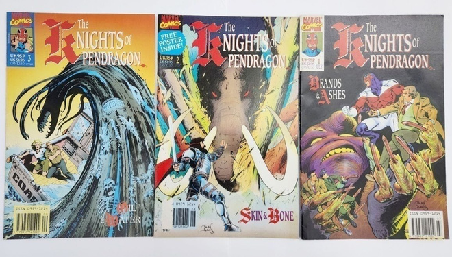 The Knights of the Pendragon 1-4 ( Marvel Comics)