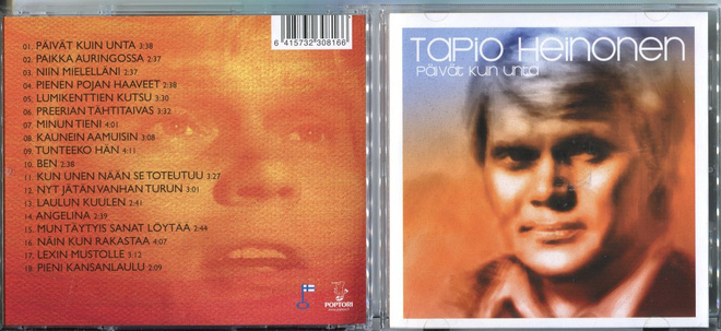 TAPIO HEINONEN . CD-LEVY . PÄIVÄT KUIN UNTA