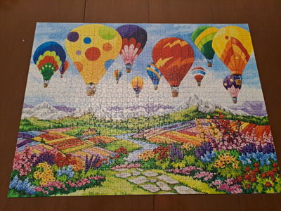 1500 palan palapeli Kuumailmapallot