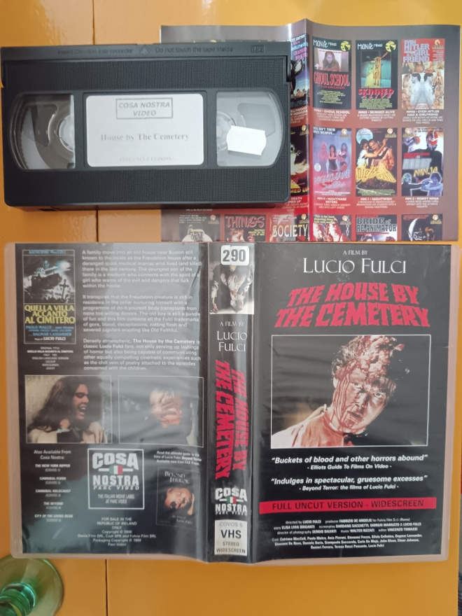 The house by the cemetary [VHS] Irlanti kasetti