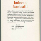 Kalevi Lappalainen: Kalevan kantaatti - pikkukuva 2