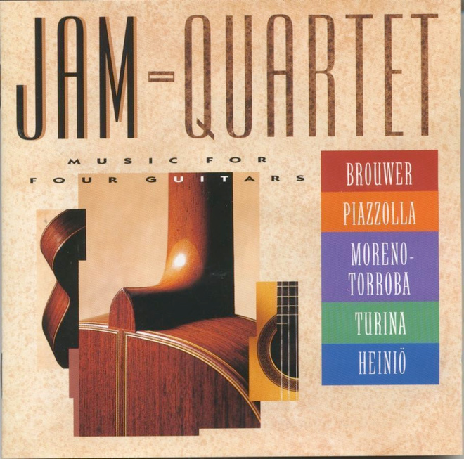 JAM-QUARTET Music For Four Guitars - CD 1992 - Piazzolla ym.