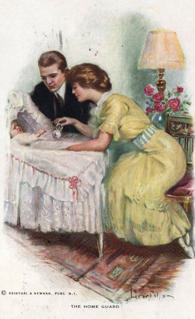 Vanha taidekortti-Harrison Fisher