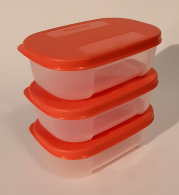 Tupperware Pakastusrasia 3 x 140 ml oranssikannet