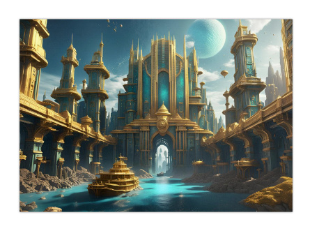 100 kpl uusia Sci-Fi taide julisteita koko A4