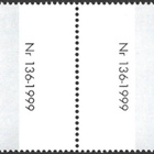ÅL 1999 Maastoj. SM 3,50 mk välilöpari numero ** LaPe 163 - pikkukuva 2