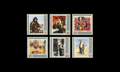 DDR 1528-33 ** Valtion taidekokoelma, maalauksia (1969)