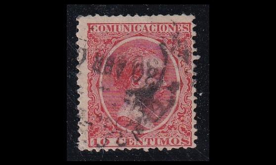 Espanja 204 o Alfonso XIII 10 C tiilenpunainen (1899)