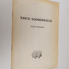 Vilho Rikkonen : Kaksi suomenkieltä - pikkukuva 1
