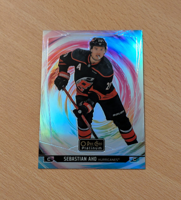 2024-25 OPC Platinum Sebastian Aho Rainbow Color Wheel