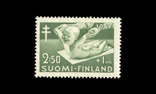 336 ** Tuberkuloosi 2,50mk+1mk (1947)